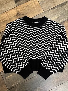 Cropped Knit Sweater